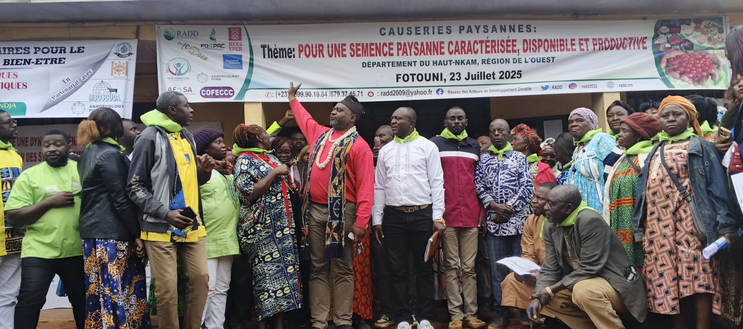 « Pour des semences paysannes caractérisées, disponibles et productives » Fotouni département du Haut Nkam région de l’Ouest Cameroun, 23 juillet 2025
